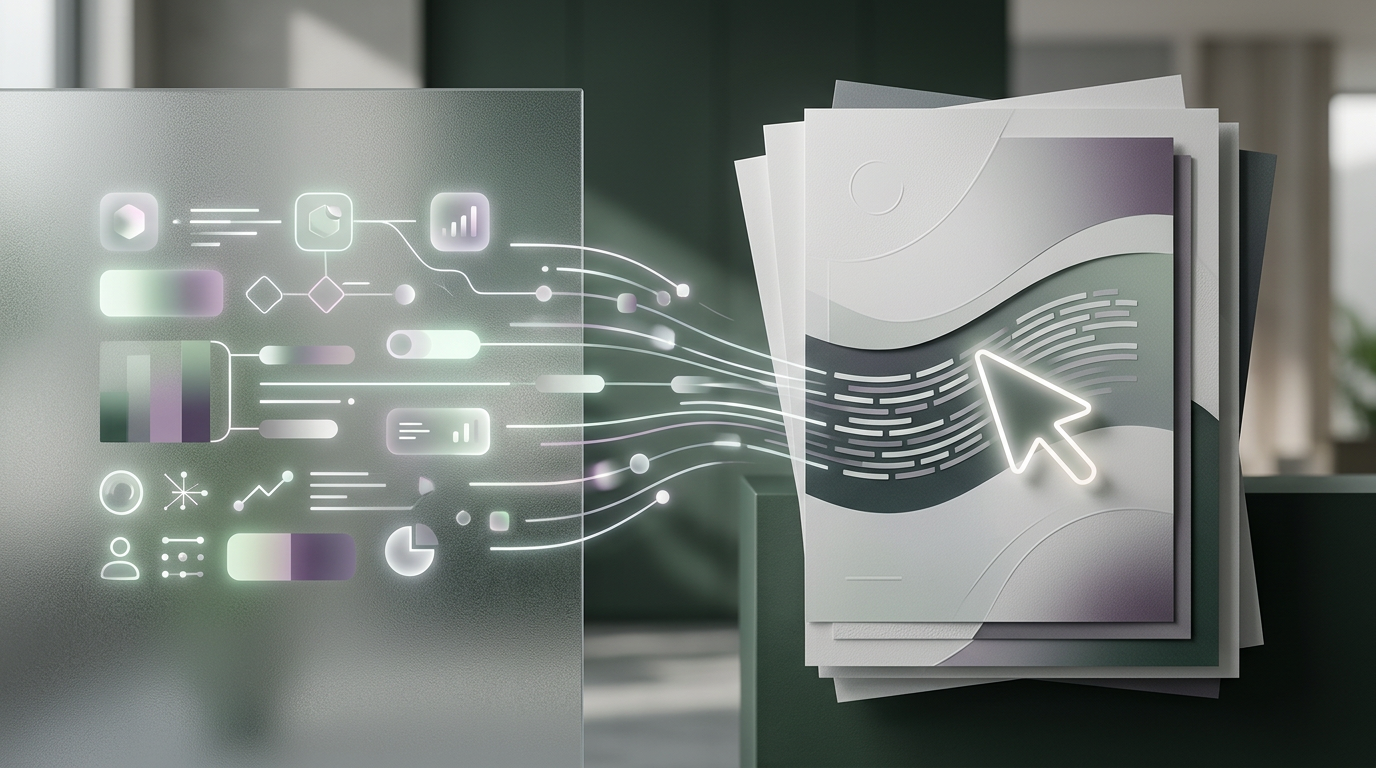 Data flowing into a personalized document