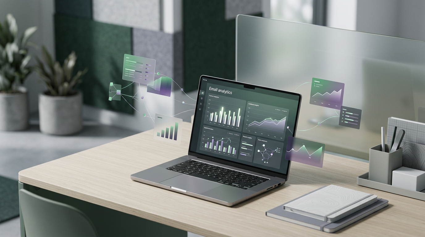 AI driven email marketing analytics dashboard