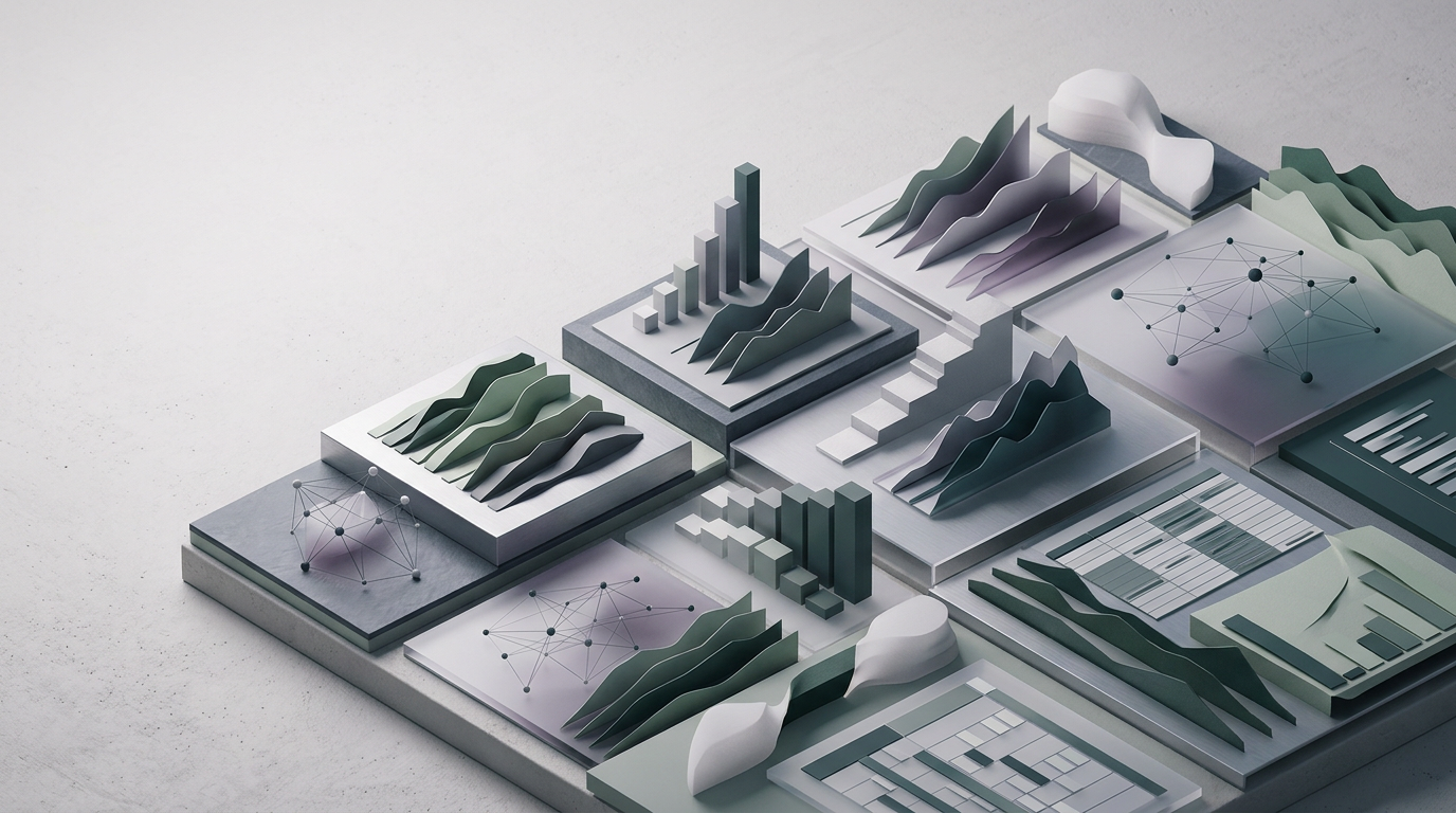 Isometric dashboard with AI lead scoring data