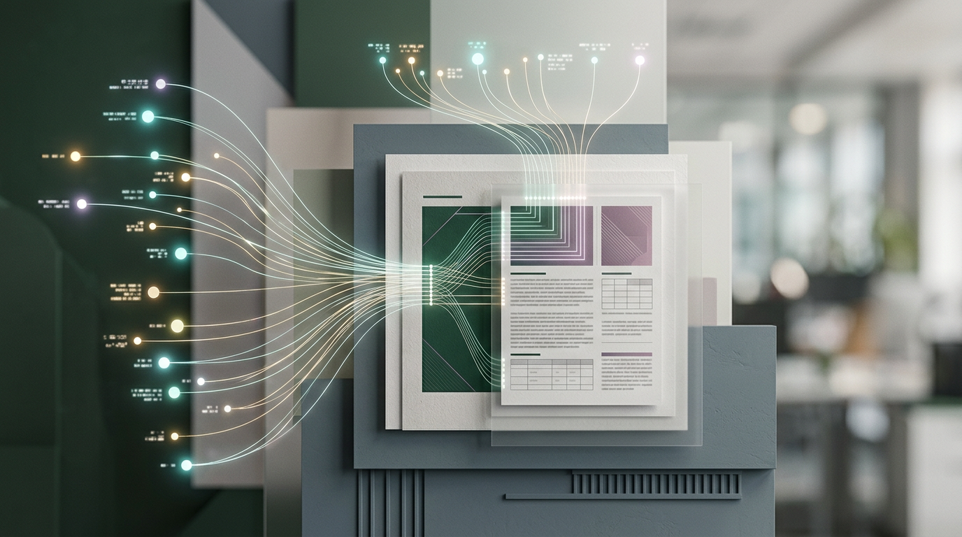 AI transforming raw information into structured training content