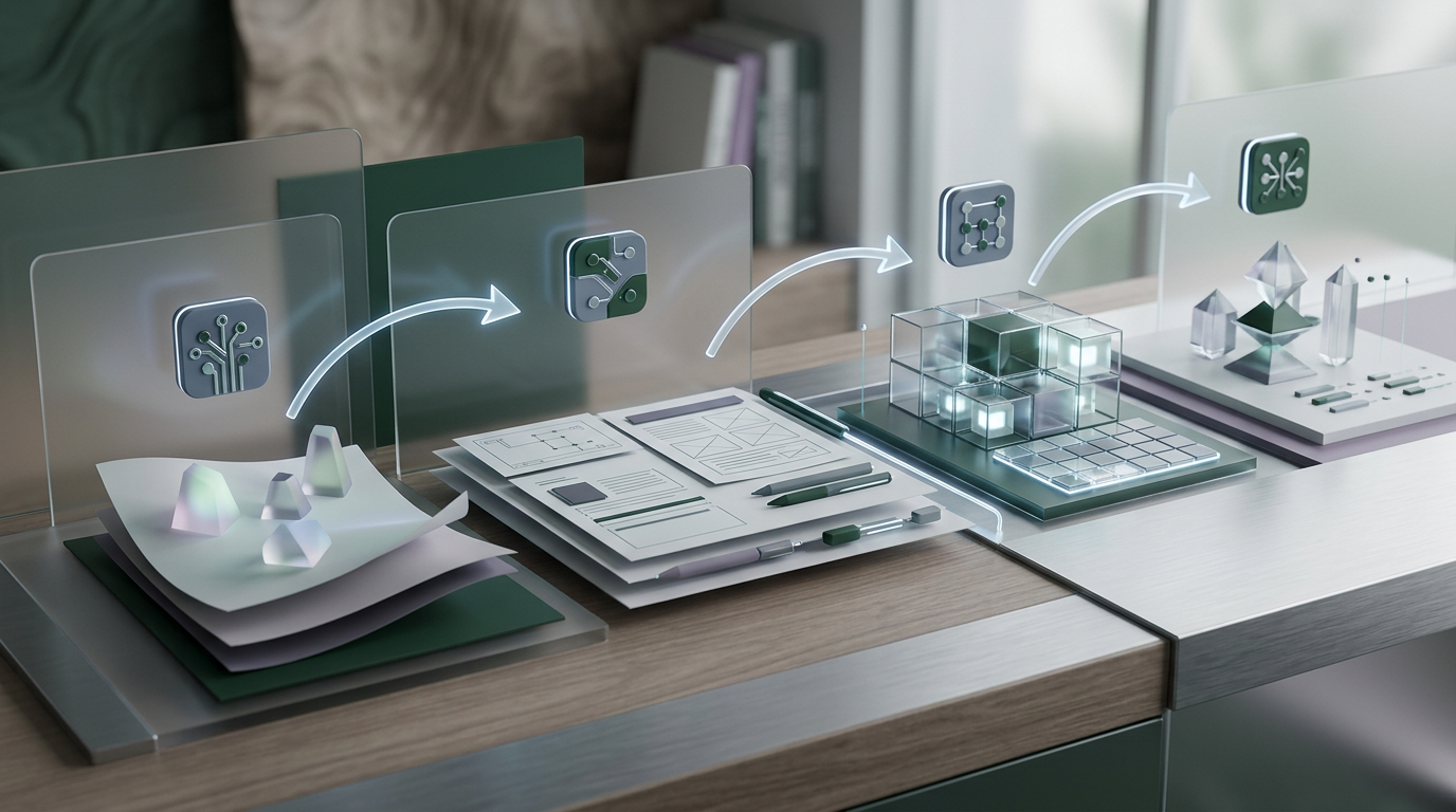 AI powered content workflow diagram